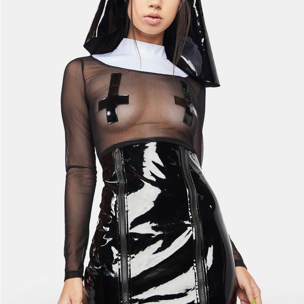 Sinful Mama Don’t Preach Costume Dress 1x Tricks n Treats